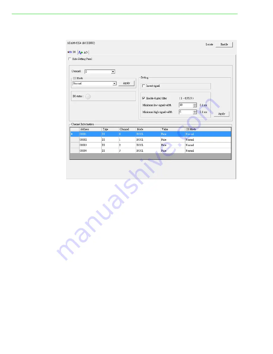 Advantech ADAM-6217 User Manual Download Page 68