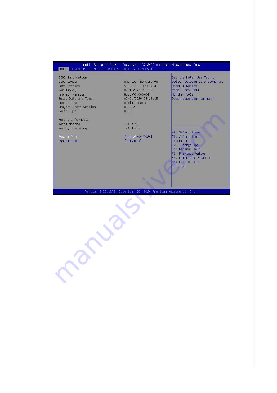 Advantech AIMB-233 User Manual Download Page 41