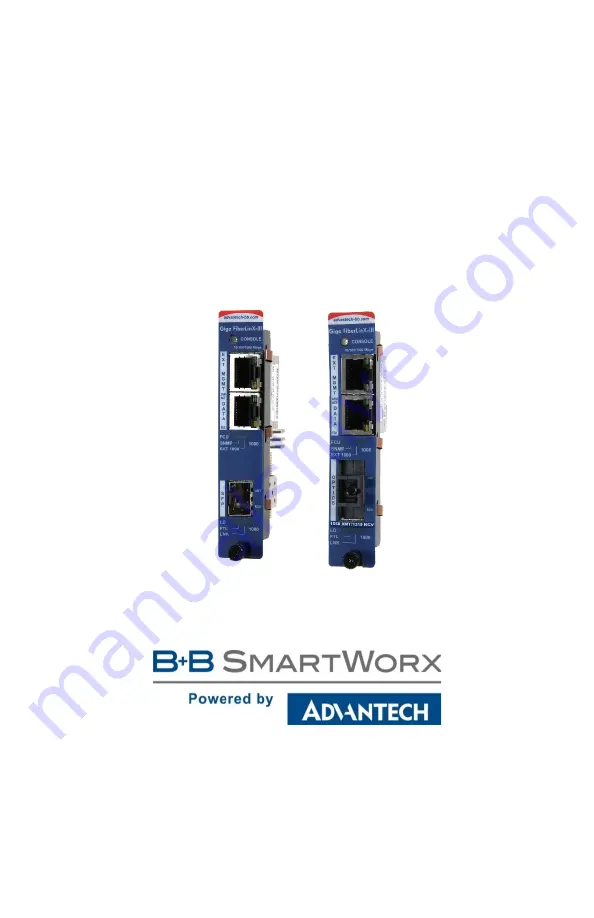 Advantech B+B SmartWorx IMcV-Giga-FiberLinX-III Скачать руководство пользователя страница 1