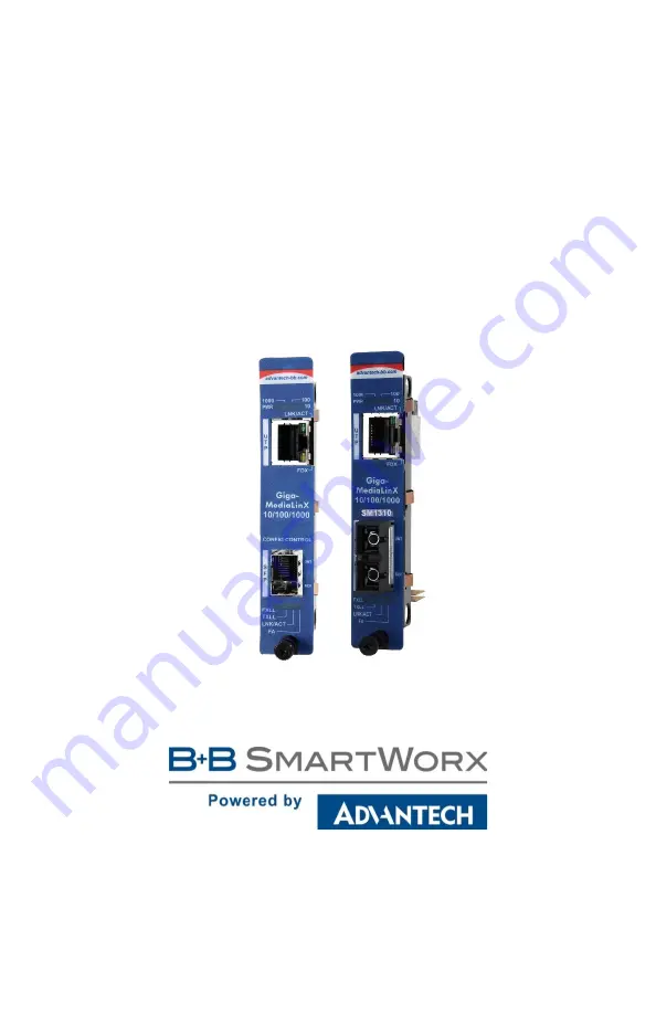 Advantech B+B SmartWorx iMcV-Giga-MediaLinX TX/LX/SX Скачать руководство пользователя страница 1