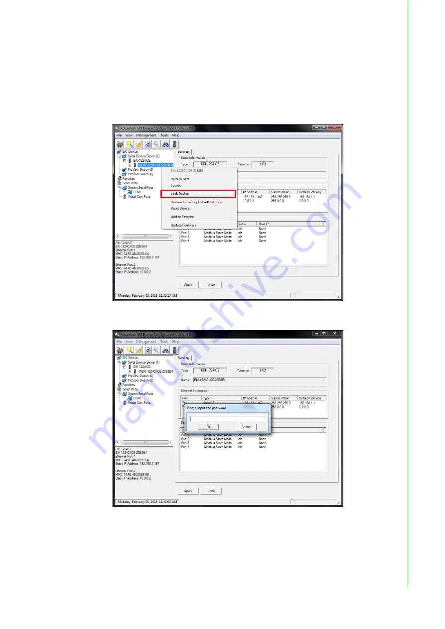 Advantech EKI-1200-CE Series Скачать руководство пользователя страница 45