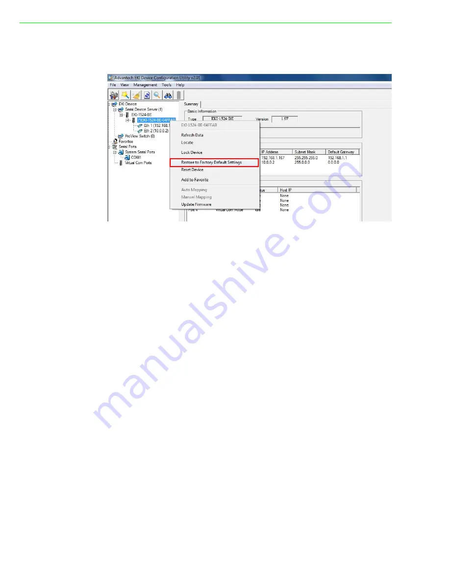 Advantech EKI-1500 Series User Manual Download Page 42