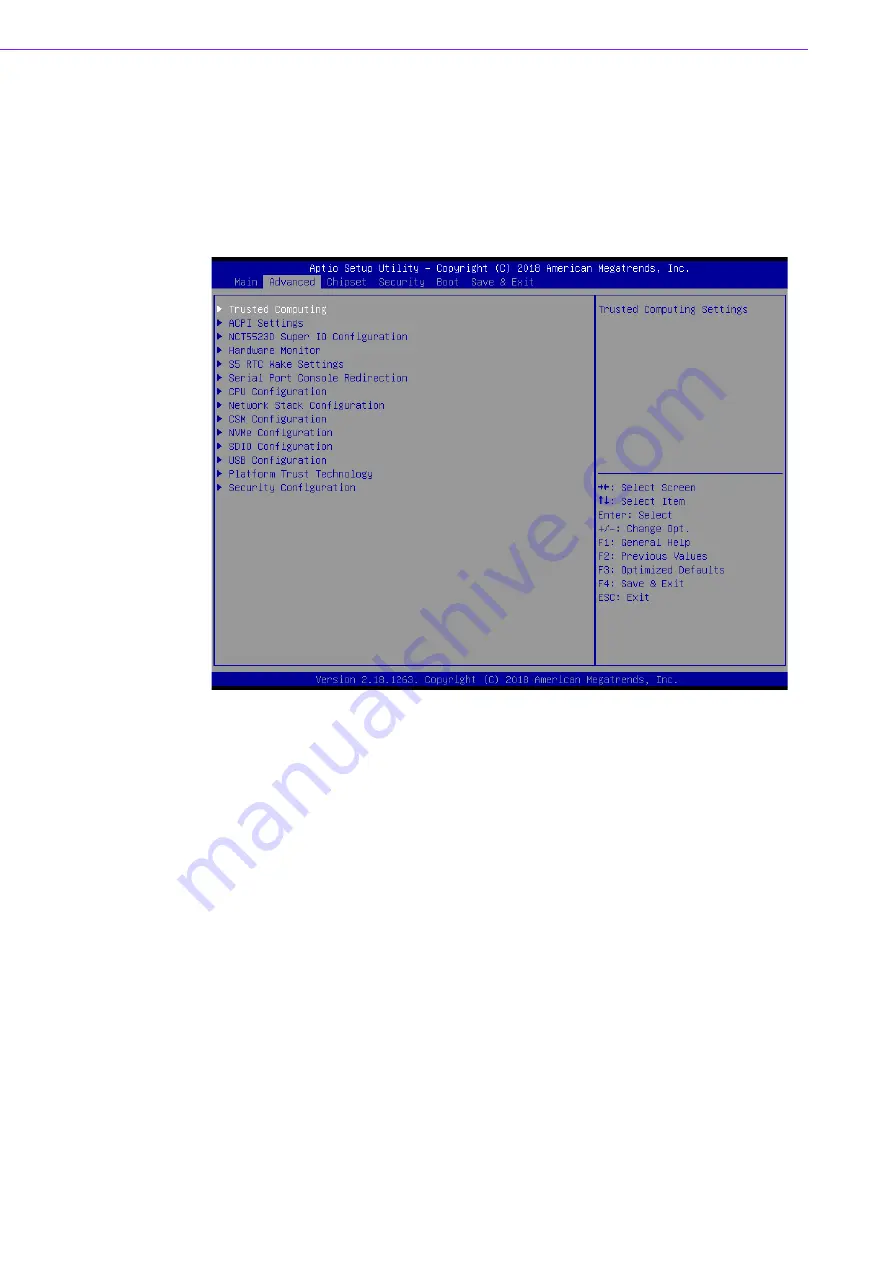 Advantech EPC-U2117 User Manual Download Page 42