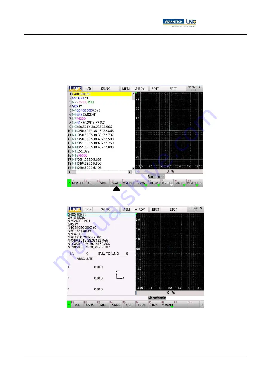 Advantech LNC M5800 Series Operation Manual Download Page 144