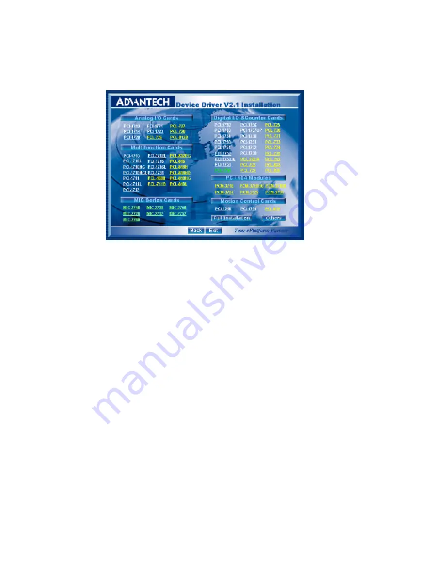 Advantech PCI-1755 Скачать руководство пользователя страница 20