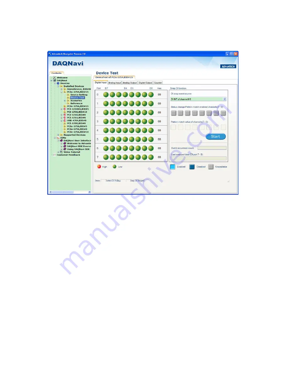 Advantech PCIE-1754 User Manual Download Page 24