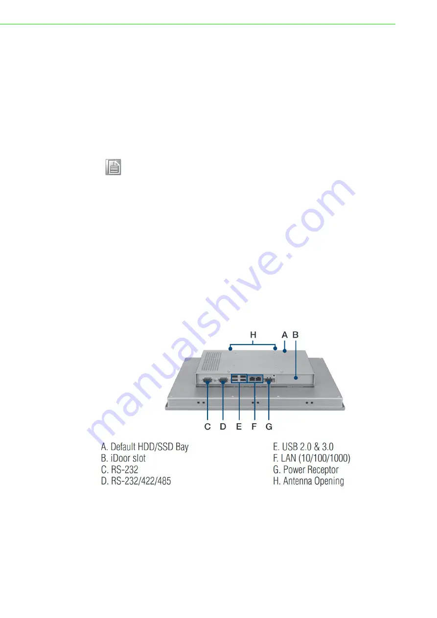 Advantech TPC-1251T-E3BE User Manual Download Page 12