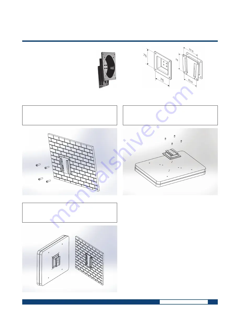 Advantech UTC-WALL-MOUNT1E Installation Manual Download Page 4