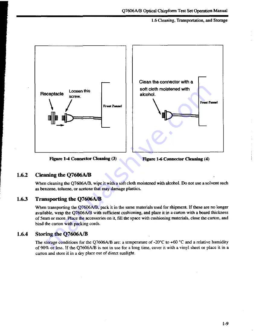 advantest corporation Q7606A Скачать руководство пользователя страница 23