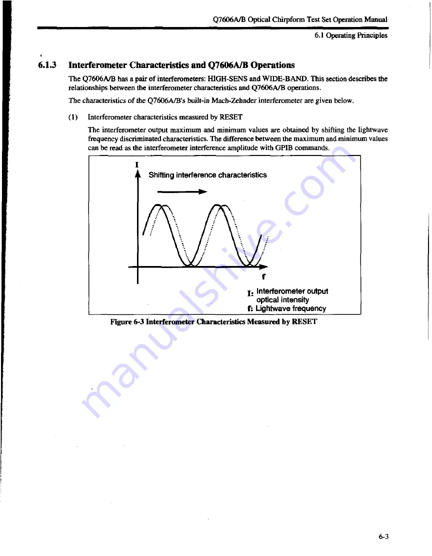 advantest corporation Q7606A Operation Manual Download Page 49