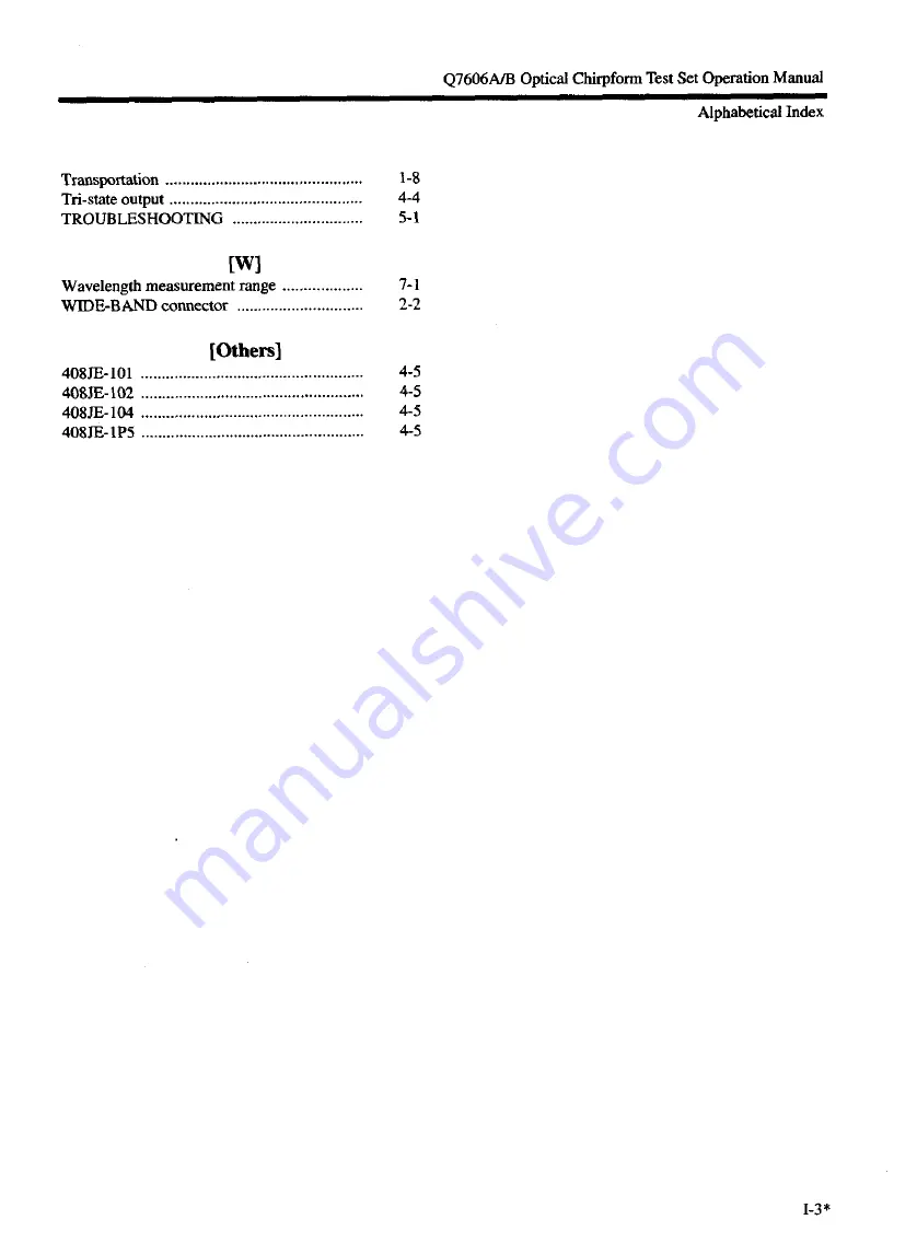 advantest corporation Q7606A Operation Manual Download Page 68