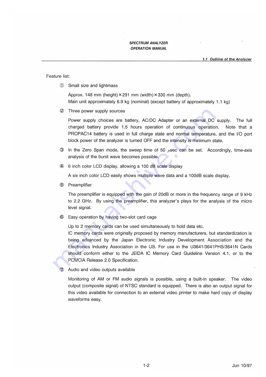 advantest corporation u3641 Operation Manual Download Page 34