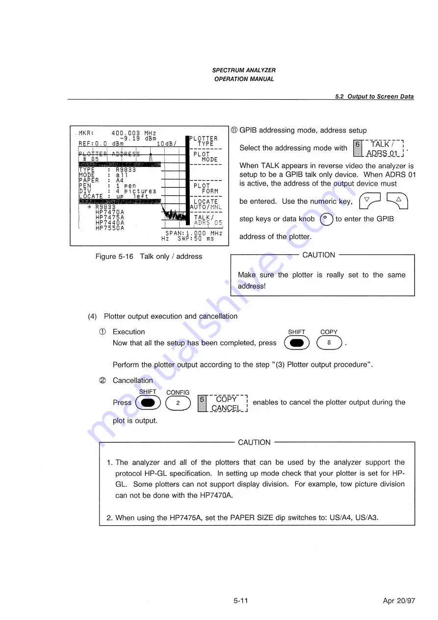 advantest corporation u3641 Скачать руководство пользователя страница 77