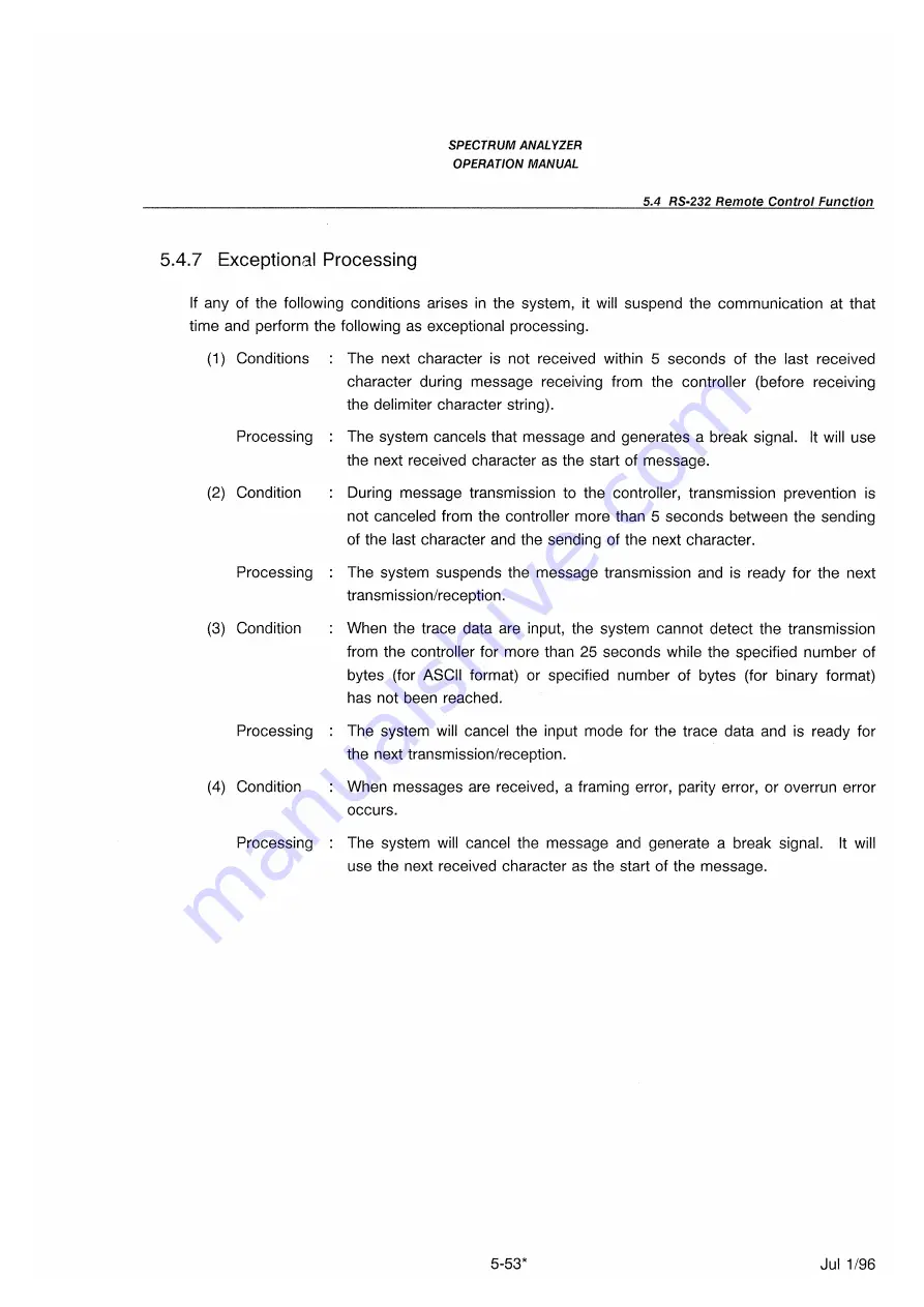 advantest corporation u3641 Operation Manual Download Page 121