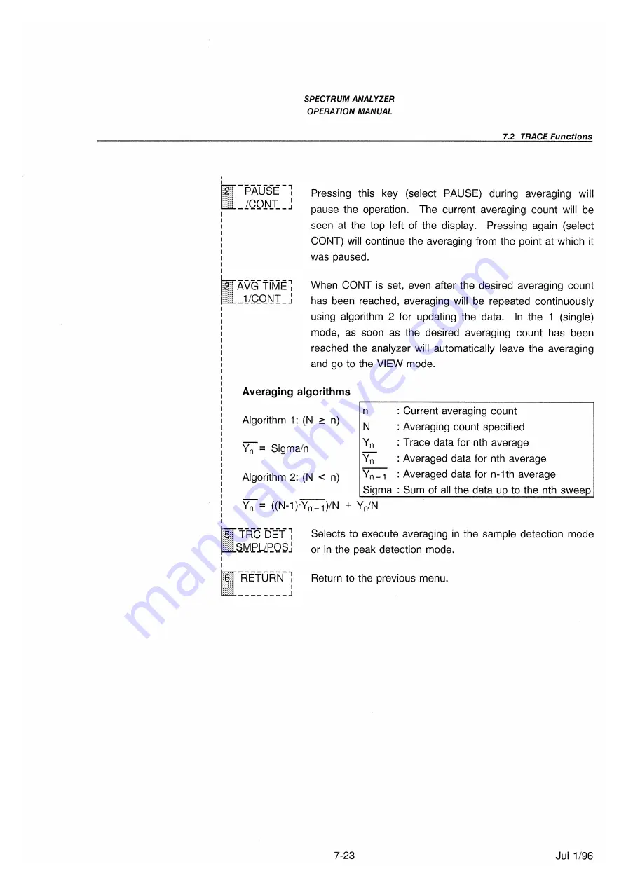 advantest corporation u3641 Operation Manual Download Page 191