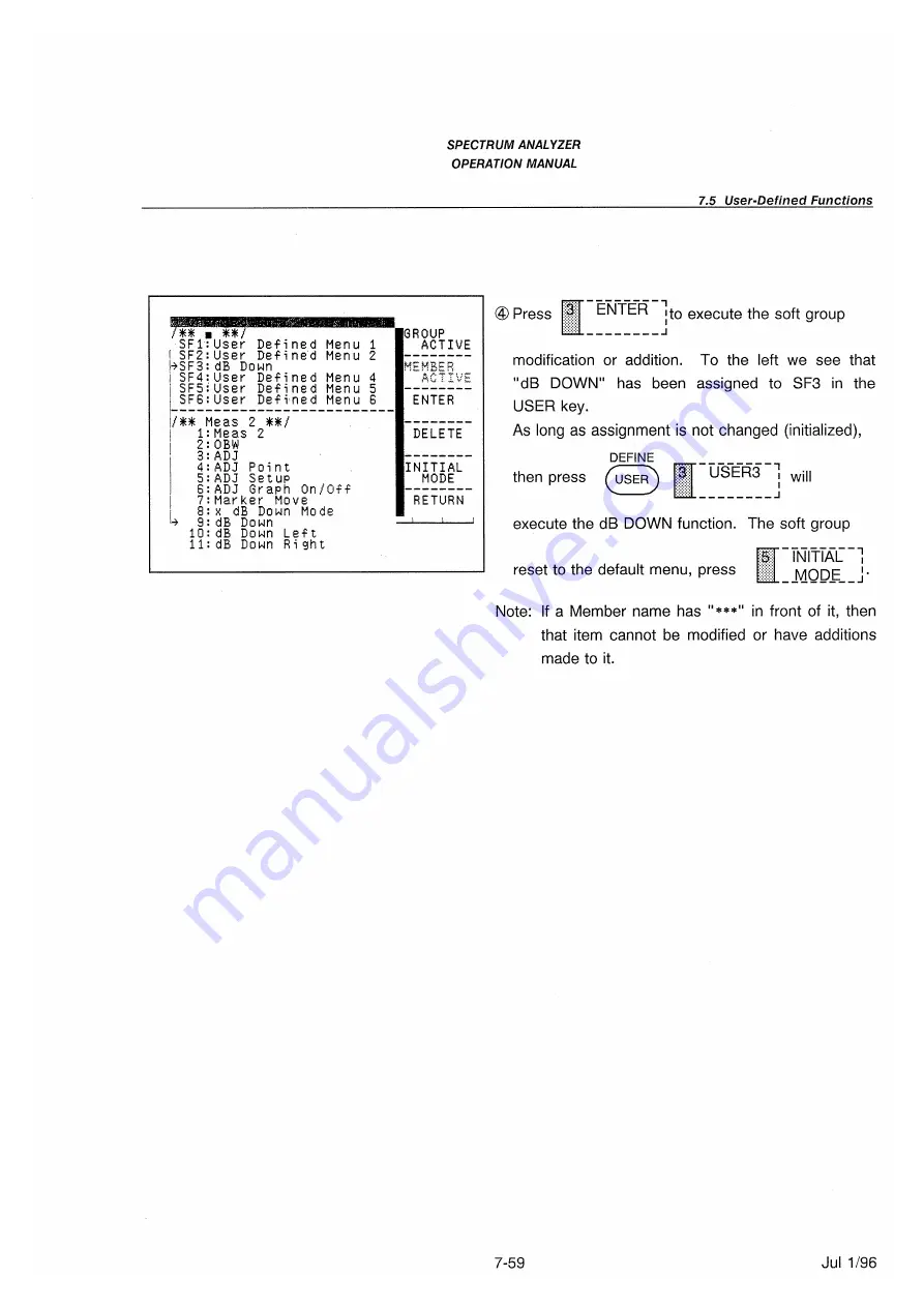 advantest corporation u3641 Operation Manual Download Page 231