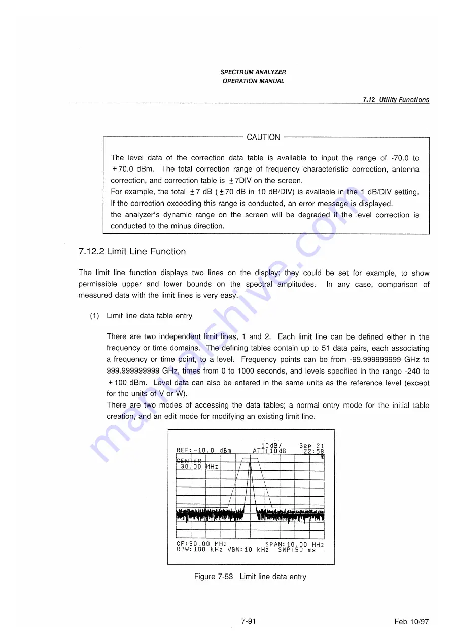 advantest corporation u3641 Operation Manual Download Page 265