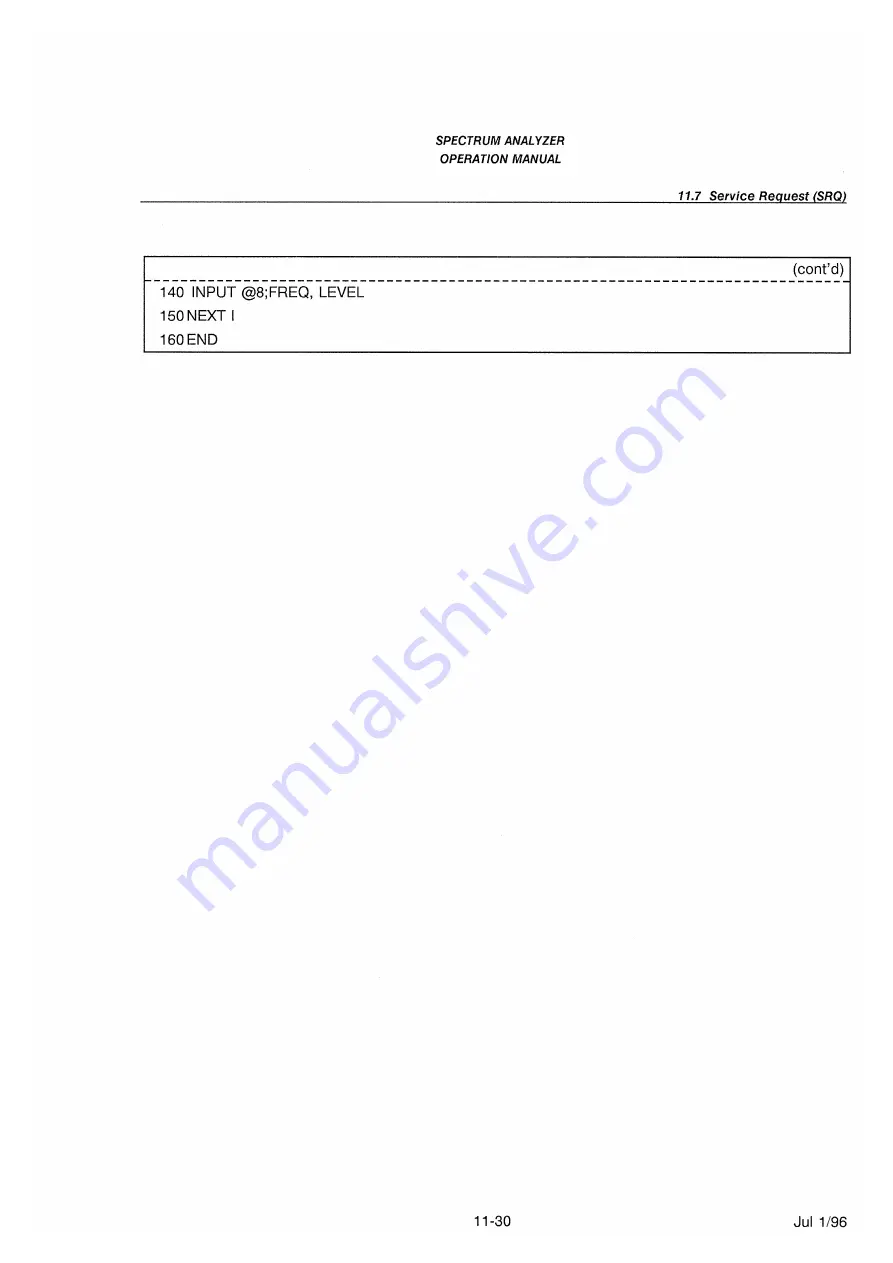 advantest corporation u3641 Operation Manual Download Page 380