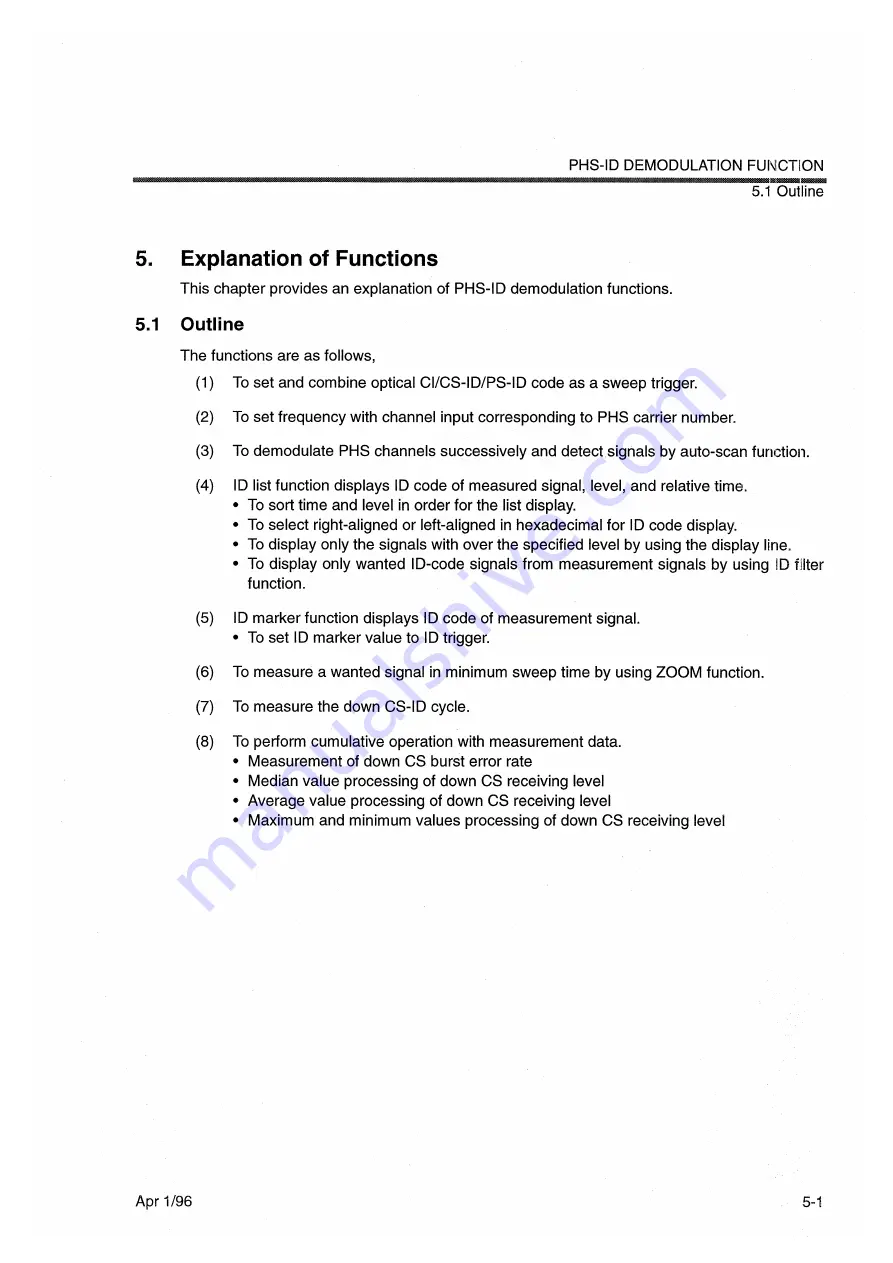 advantest corporation u3641 Operation Manual Download Page 489