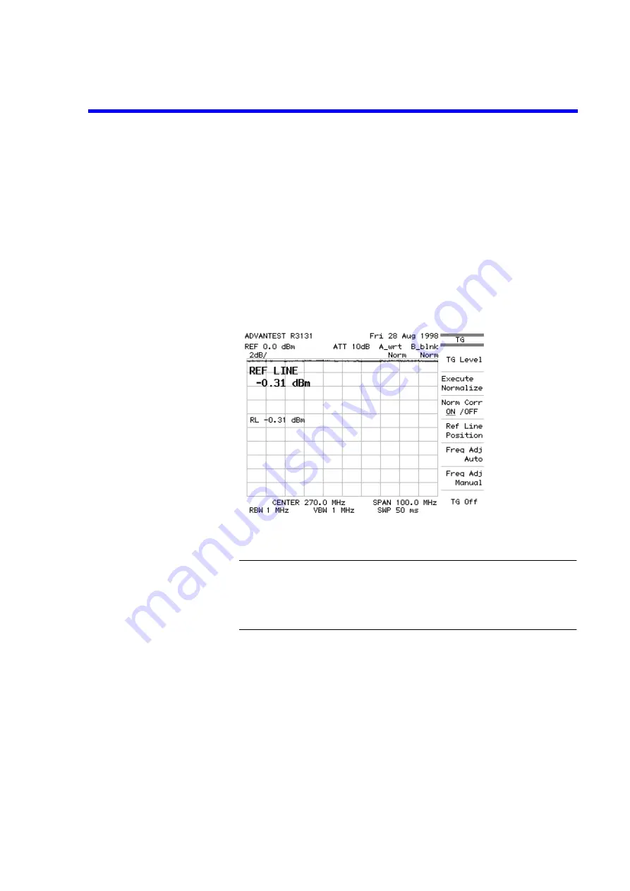 ADVANTEST R3131 Series Operation Manual Download Page 107