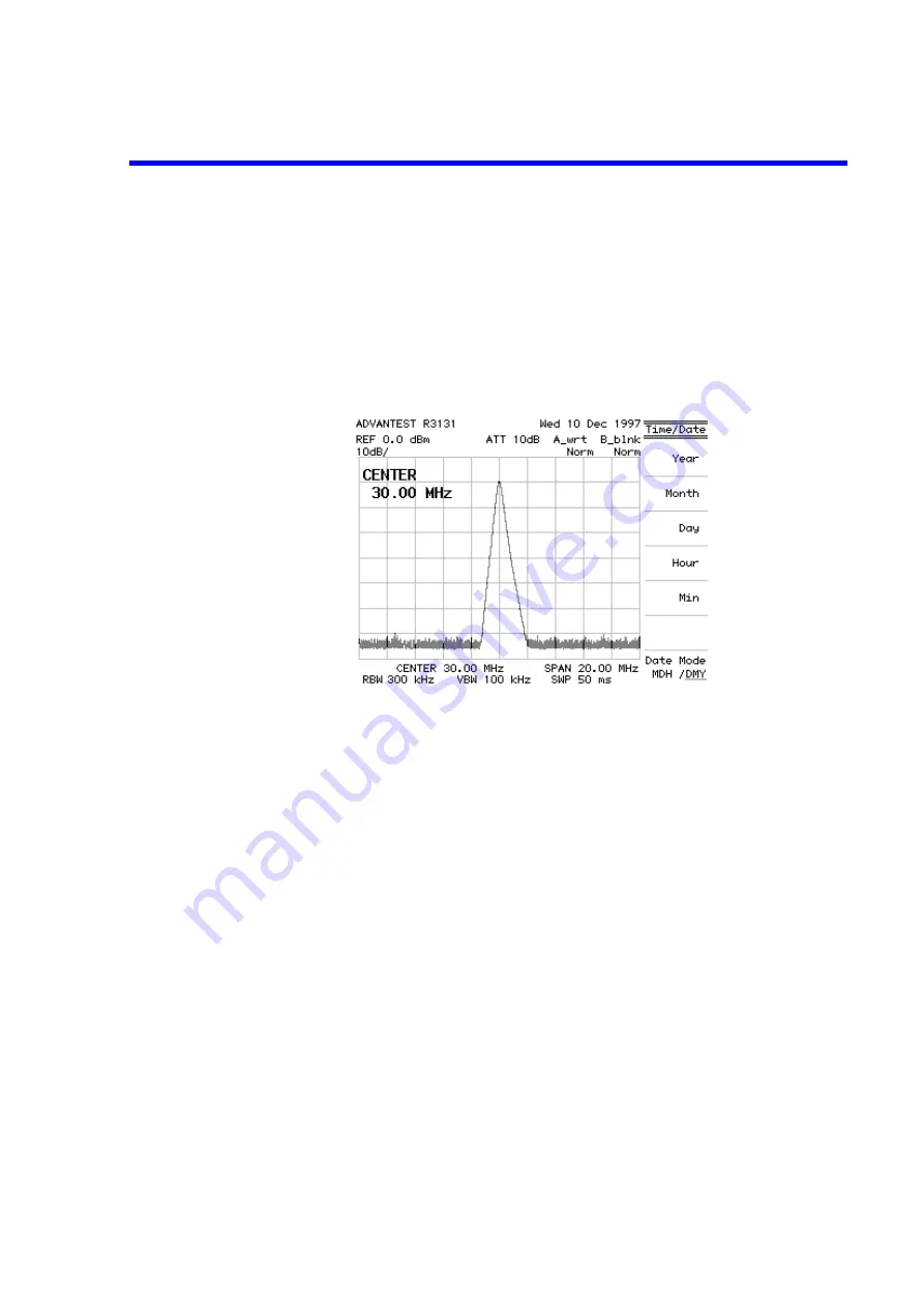 ADVANTEST R3131 Series Operation Manual Download Page 124