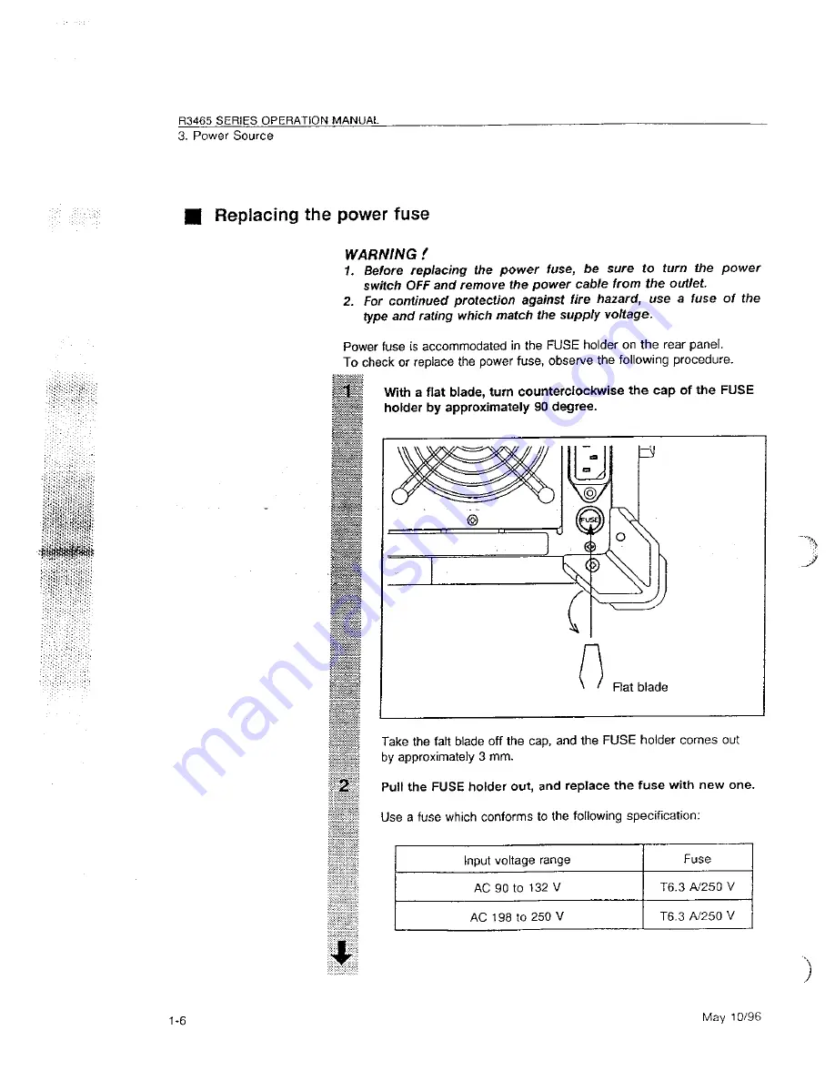 ADVANTEST R3465 Series Скачать руководство пользователя страница 32