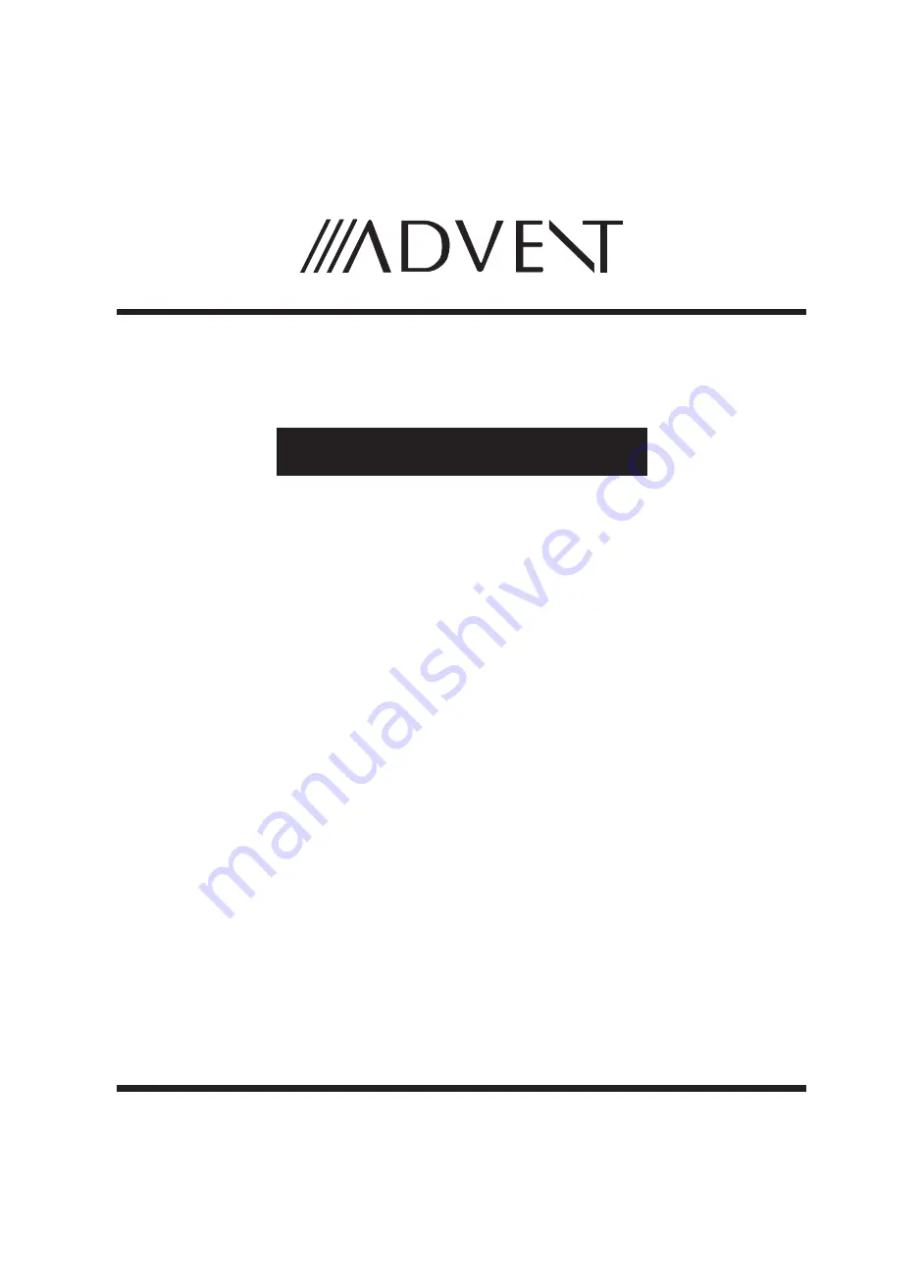 Advent HT2751A Instruction Manual Download Page 1