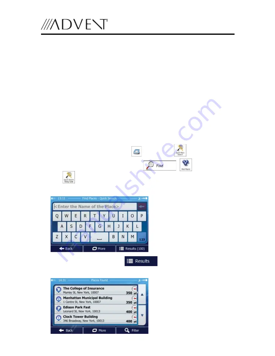 Advent UV630I Operating Instructions Manual Download Page 64