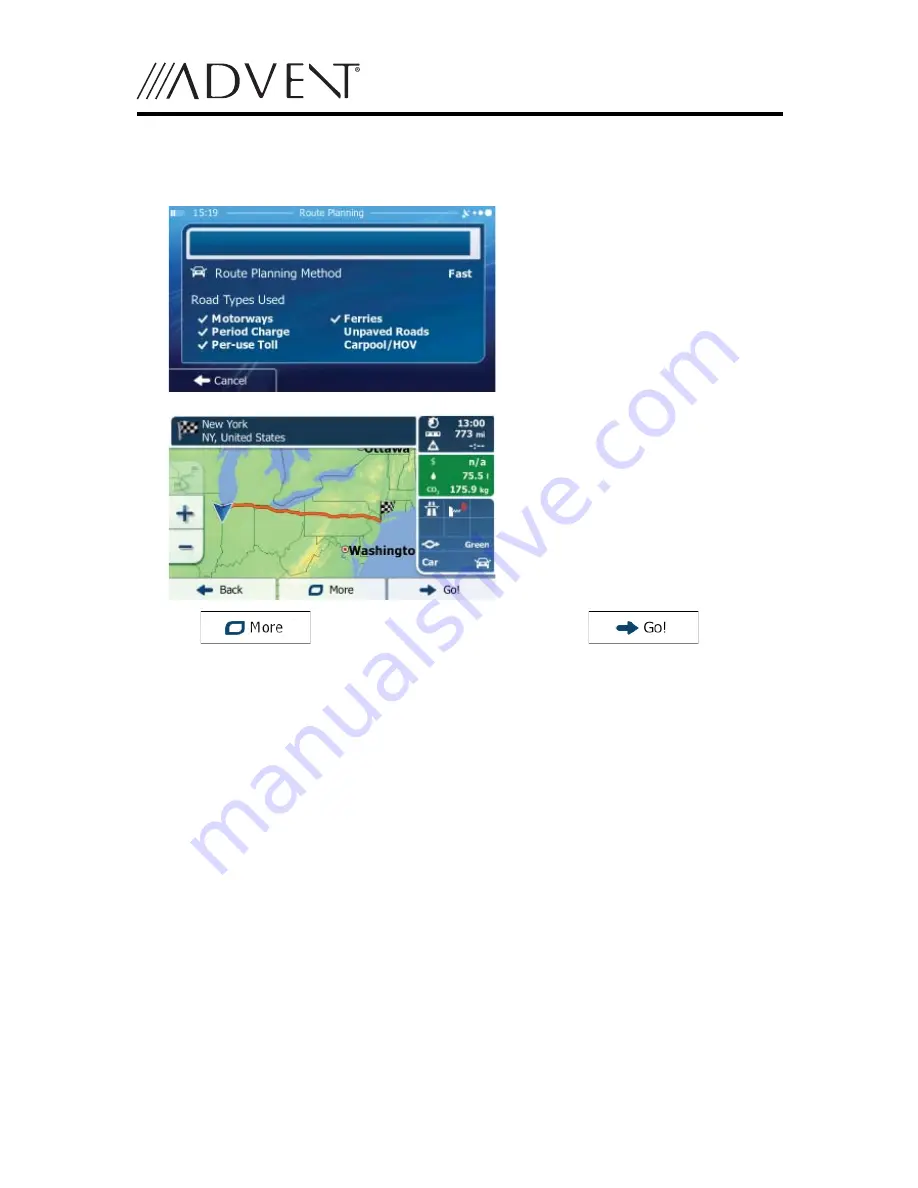 Advent UV630I Operating Instructions Manual Download Page 68