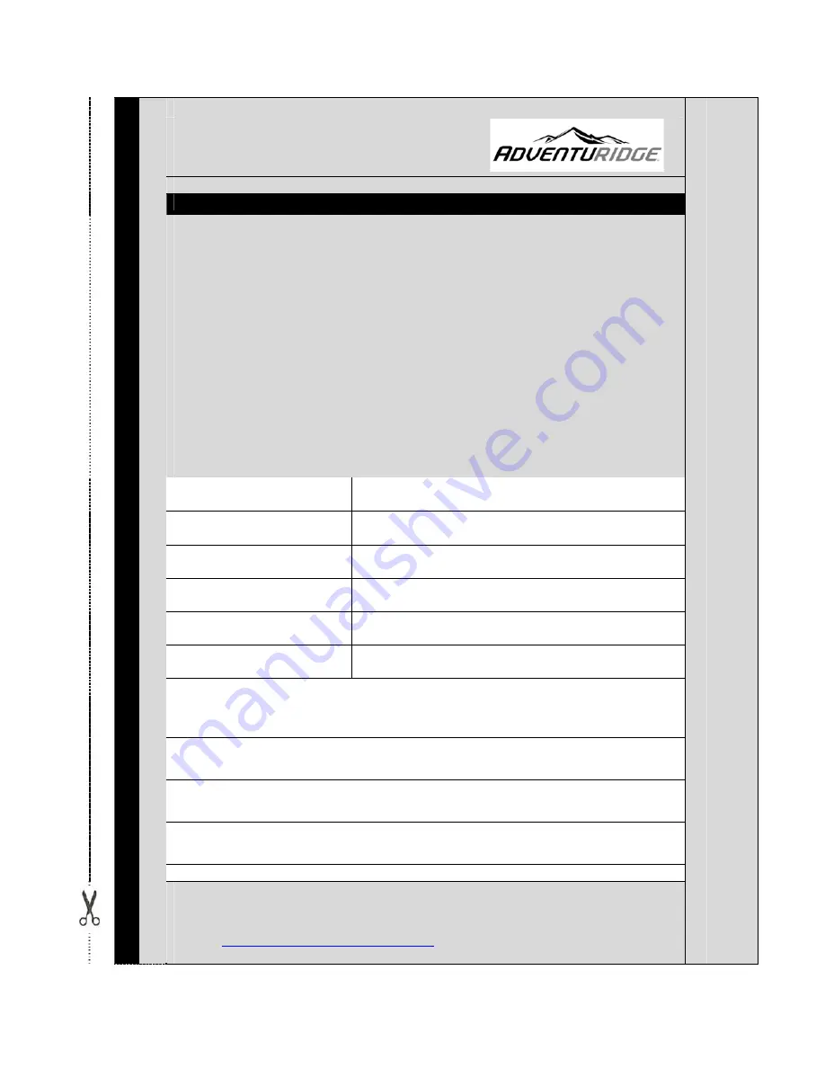 Adventuridge 43499-13 Quick Start Manual Download Page 3