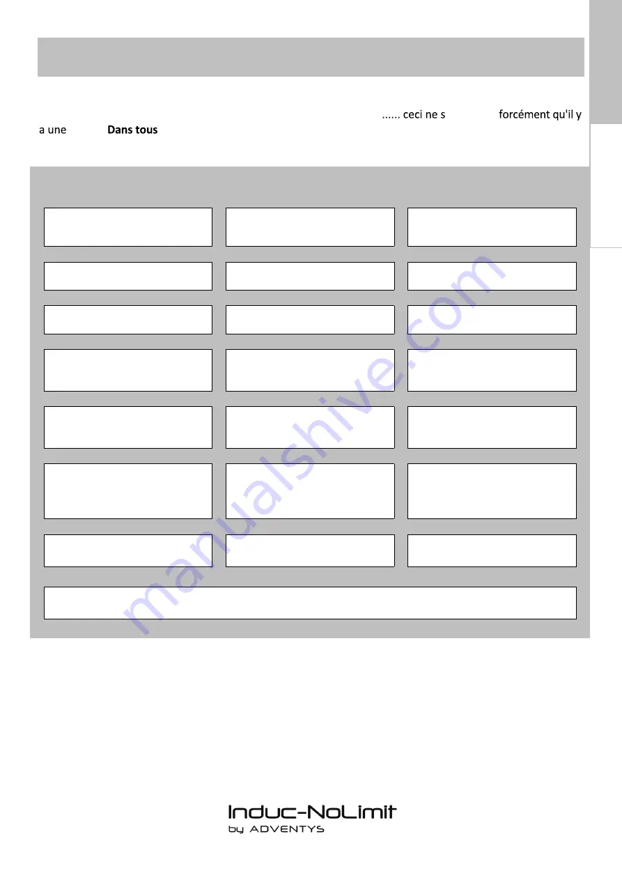 Adventys Induc-NoLimit KNL4 4000 User And Installation Manual Download Page 22