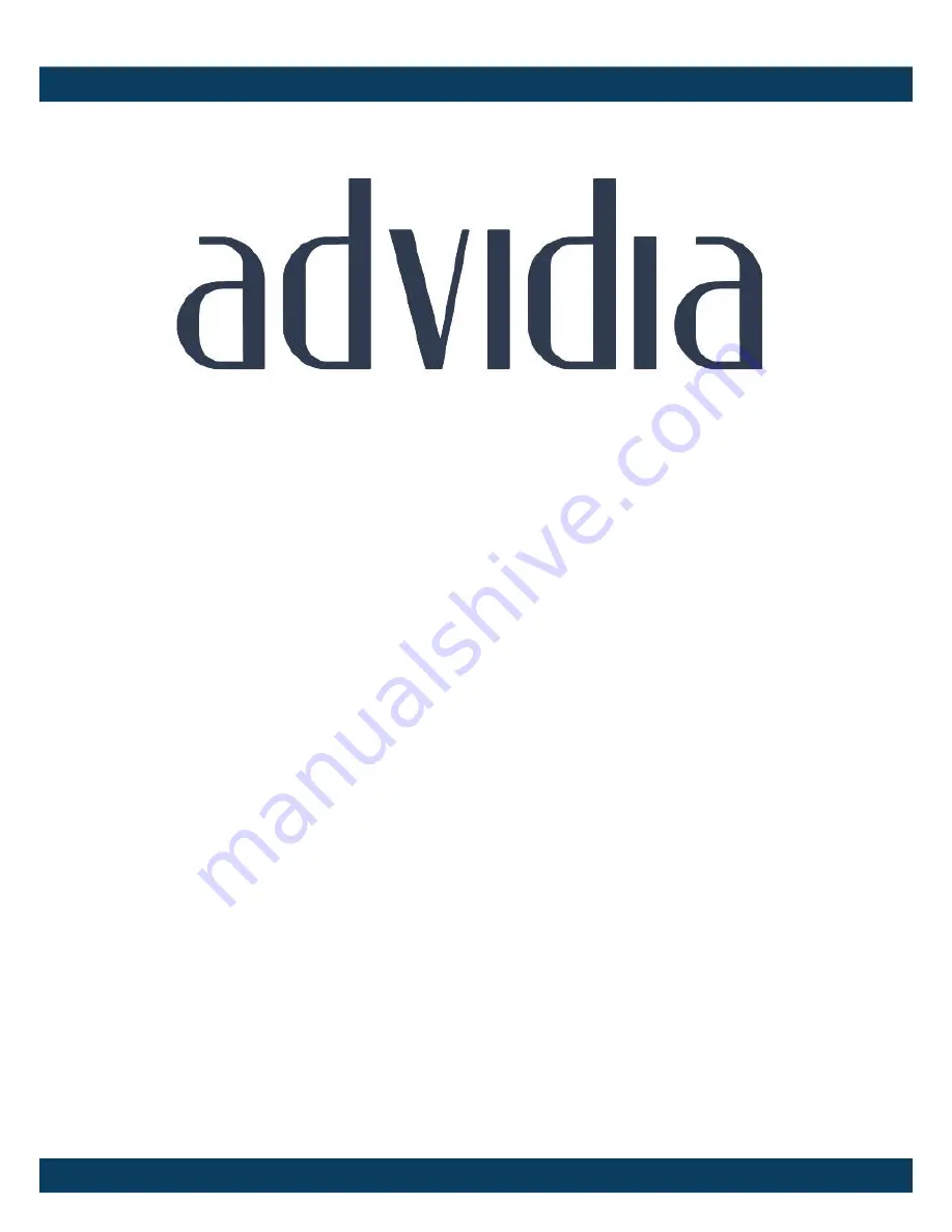 advidia A-55 Quick Start Manual Download Page 1