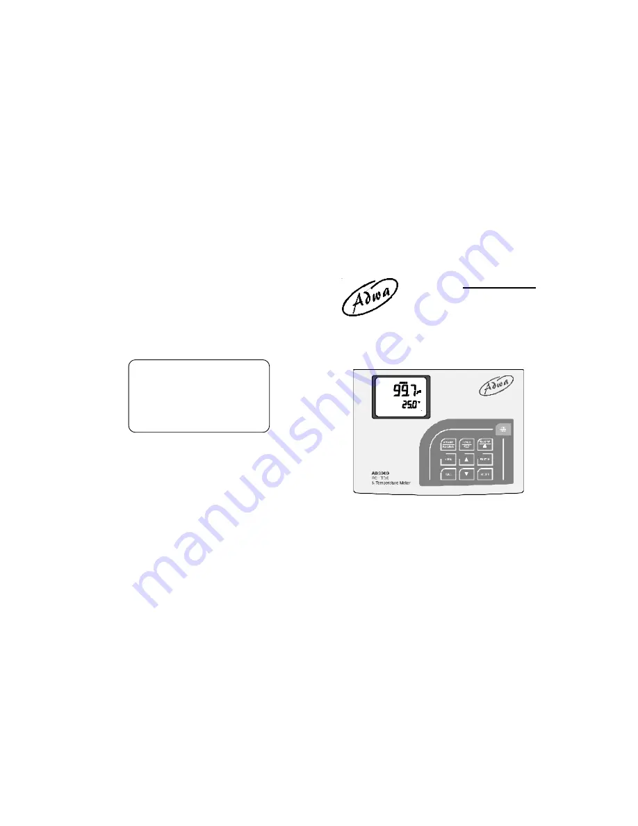 ADWA AD 3000 User Manual Download Page 1