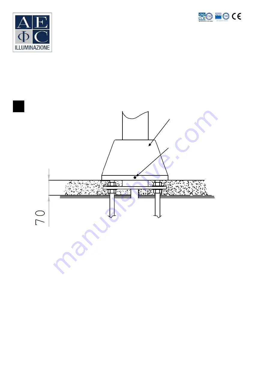 AEC ILLUMINAZIONE BASE BA/1 Скачать руководство пользователя страница 6