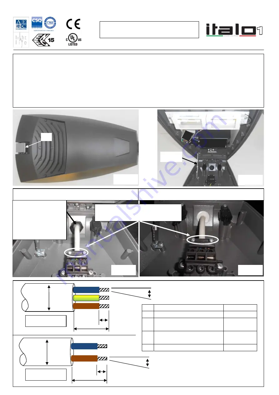 AEC ILLUMINAZIONE ITALO 1 Mounting And Maintenance Instructions Download Page 2