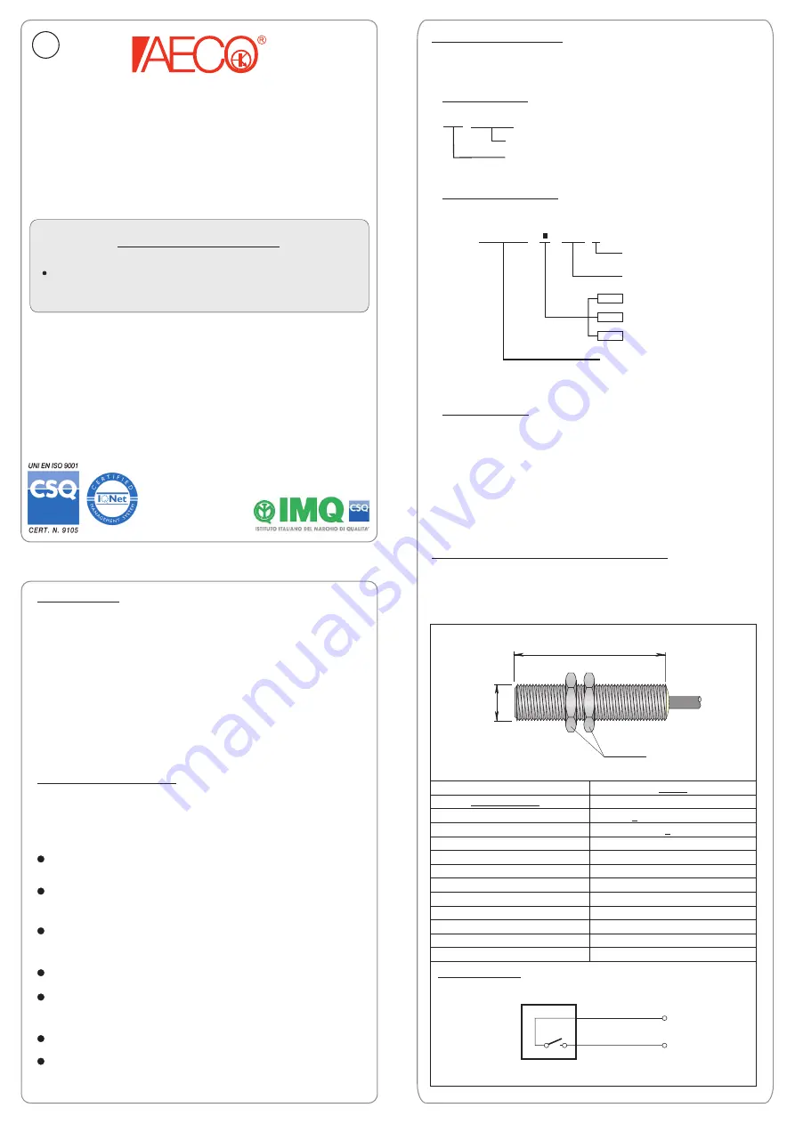 AECO AGD3 Series Скачать руководство пользователя страница 1