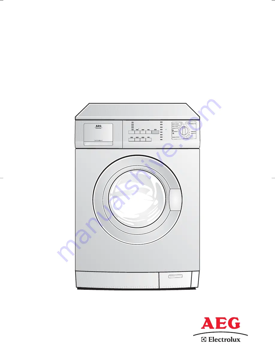 AEG Electrolux Lavamat 74900 Instruction Booklet Download Page 1