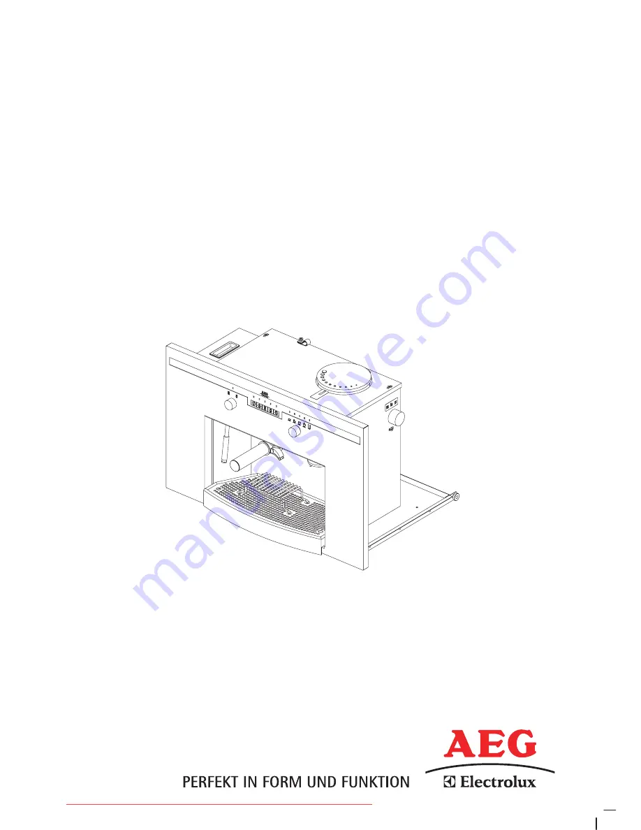 AEG Electrolux PE 8038-a Operating And Installation Instructions Download Page 1