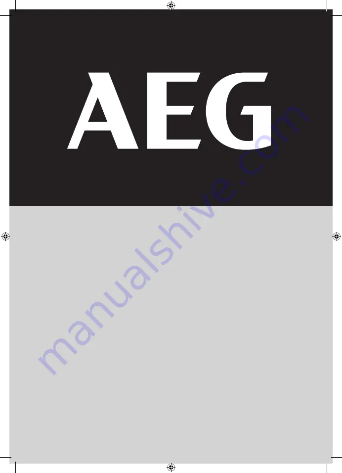 AEG A18FID Original Instructions Manual Download Page 1