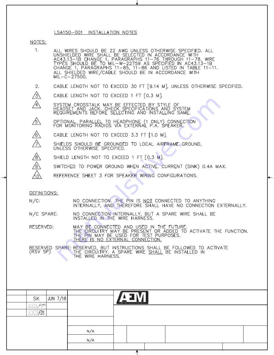 AEM ASM-LSA400 Скачать руководство пользователя страница 5