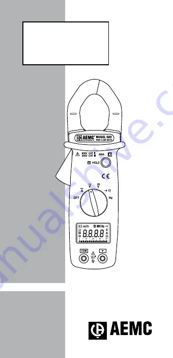 AEMC instruments 2117.66 Manual Download Page 1