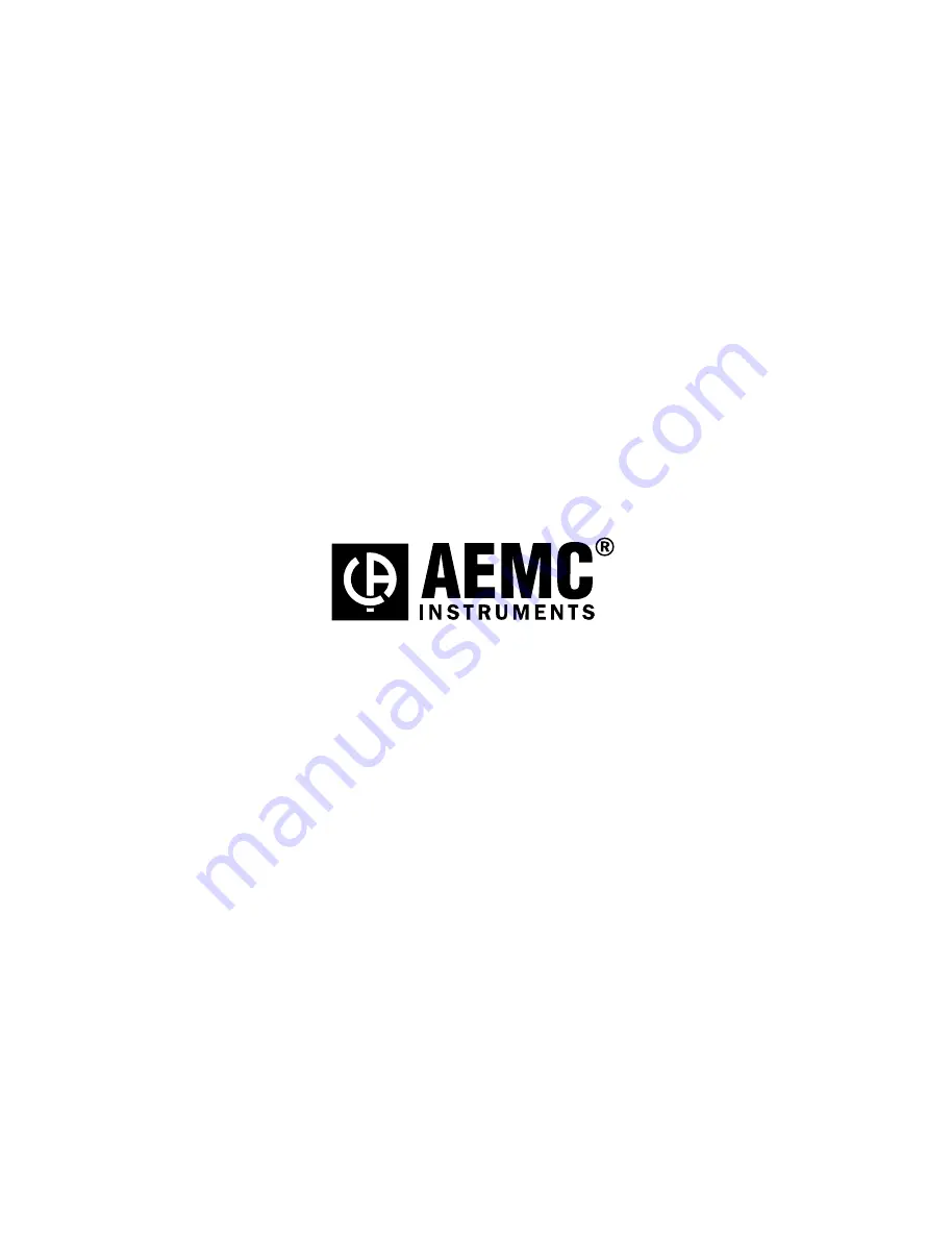 AEMC instruments 2127.84 User Manual Download Page 20