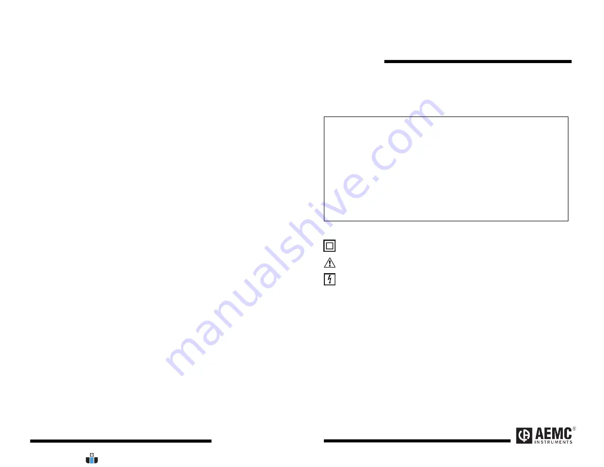 AEMC instruments MN379T Скачать руководство пользователя страница 4