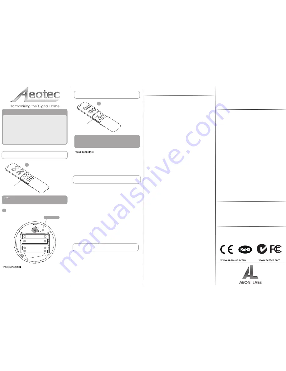 Aeotec MultiSensor Installation Instructions Download Page 2