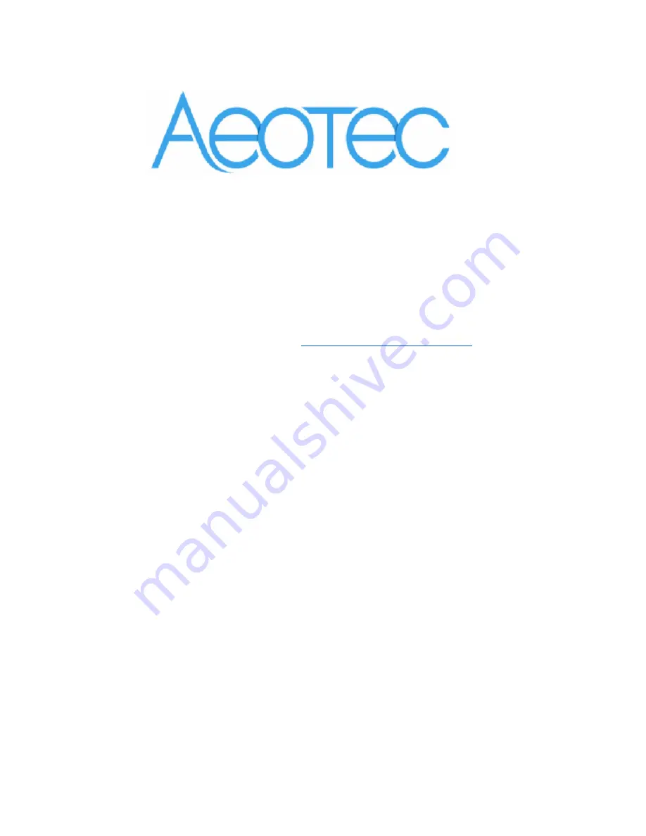 Aeotec ZWA005 Manual Download Page 1