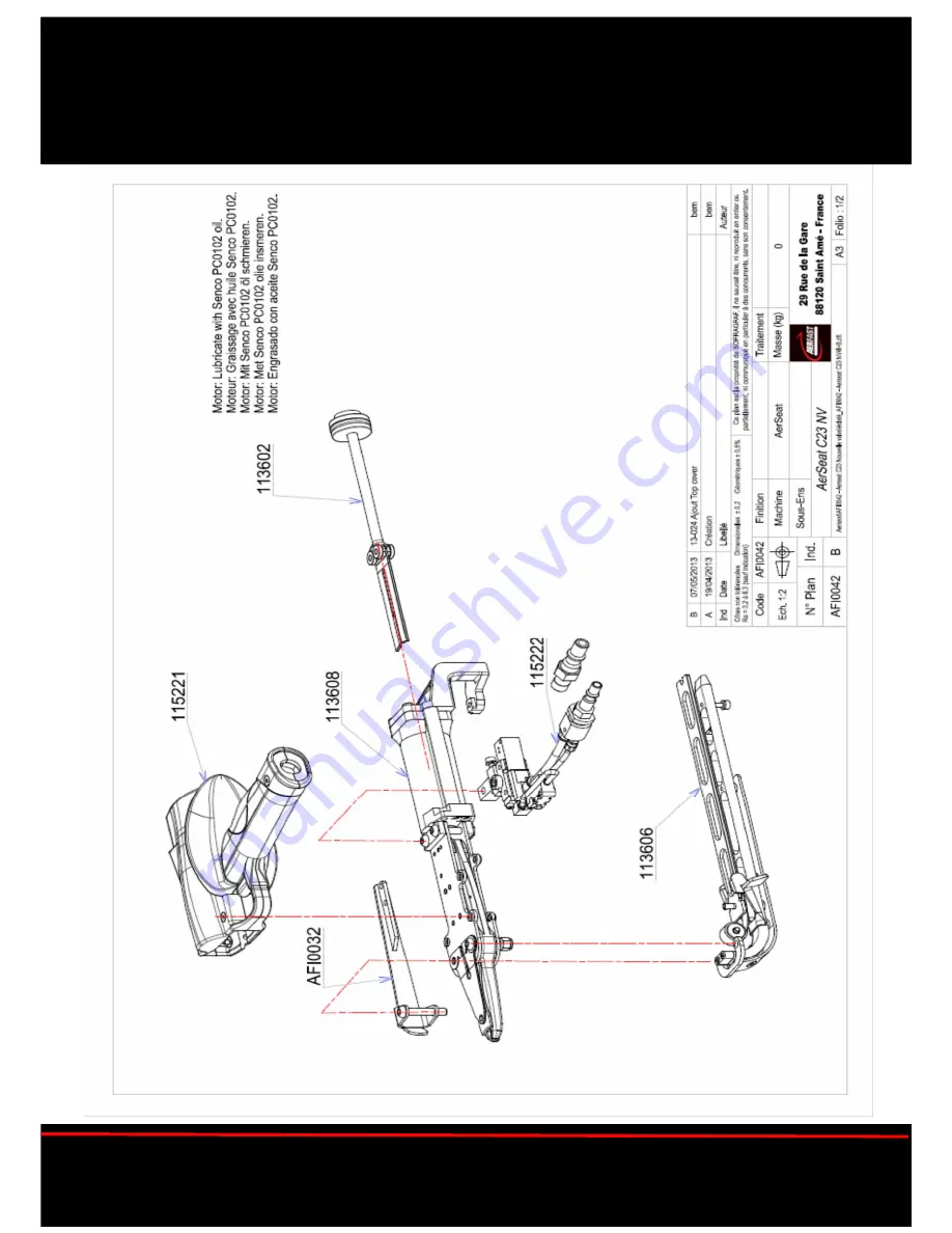 Aerfast AERSEAT Technical Instruction Manual Download Page 31