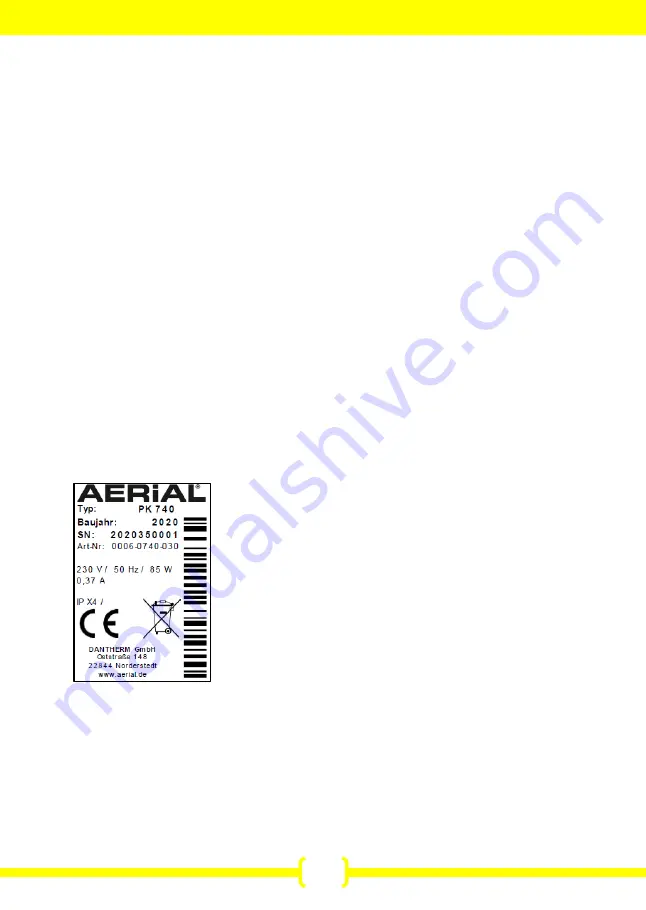 Aerial 5310-0005 Series Operating Instructions Manual Download Page 76