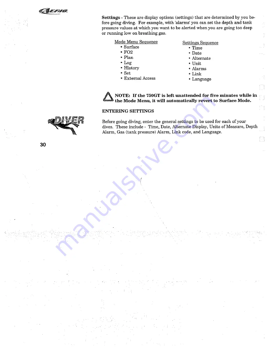 Aeris 750GT Owner'S Manual Download Page 38