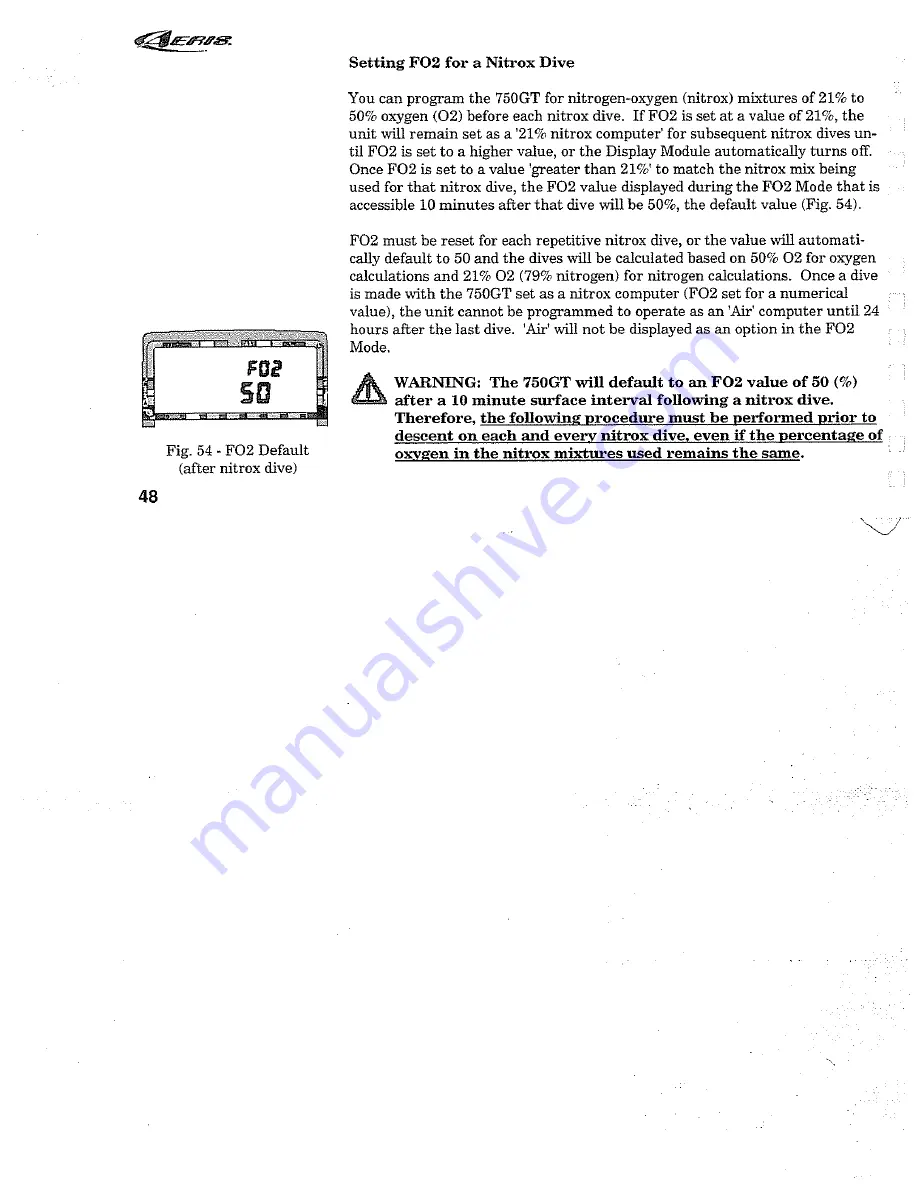 Aeris 750GT Owner'S Manual Download Page 56