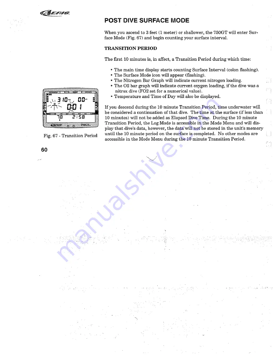 Aeris 750GT Owner'S Manual Download Page 68